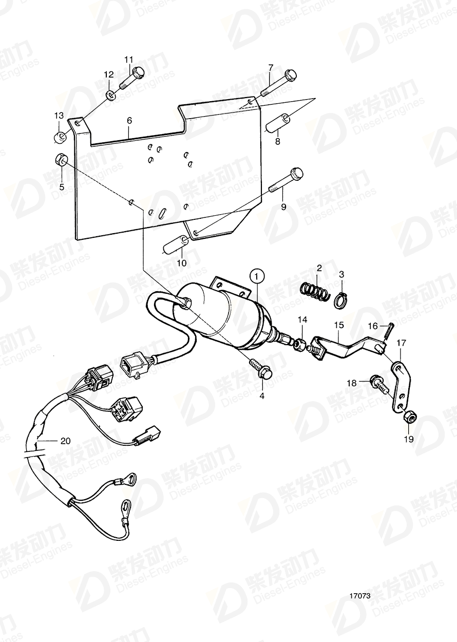 volvo penta Hexagon screw 955312 Drawing volvo penta Hexagon screw 955312 Drawing